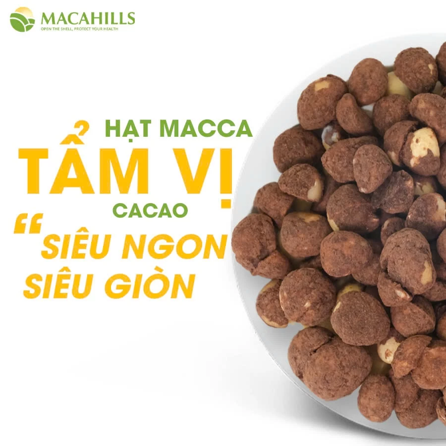 vn-11134207-7ras8-m3d962y9l1goea Hạt Macca Vị Ca Cao Đậm Đà Maca Hills Hộp 100gr - Ảnh 5