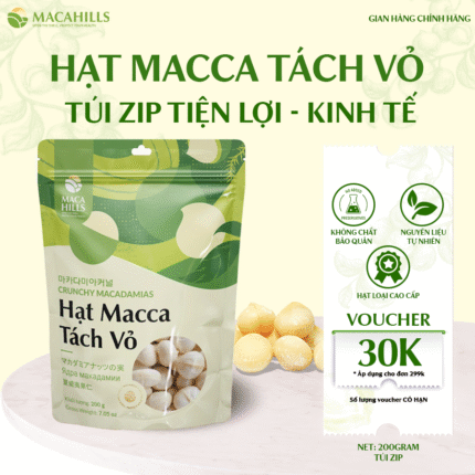 nhân hạt macca 200gr maca hills