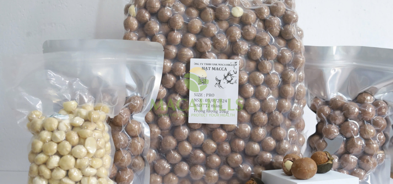 gia công đóng gói hạt macca
