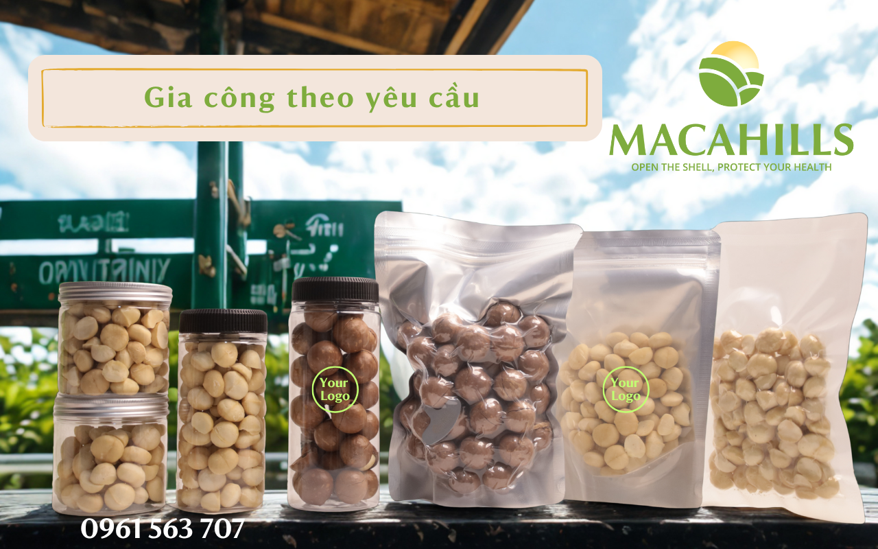 Nhà Sản Xuất Hạt Macca OEM Cho Siêu Thị: Buyer Cần Biết Gì? 4 cong ty dong goi hat macca