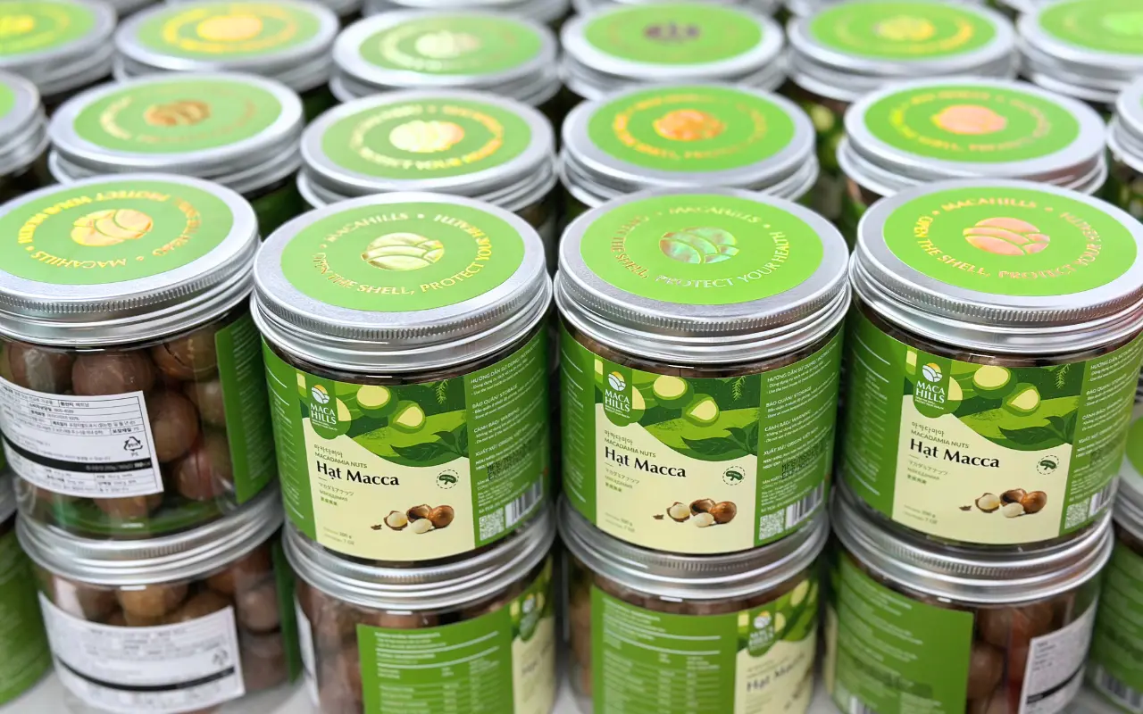 dong goi hat macca xuat khau