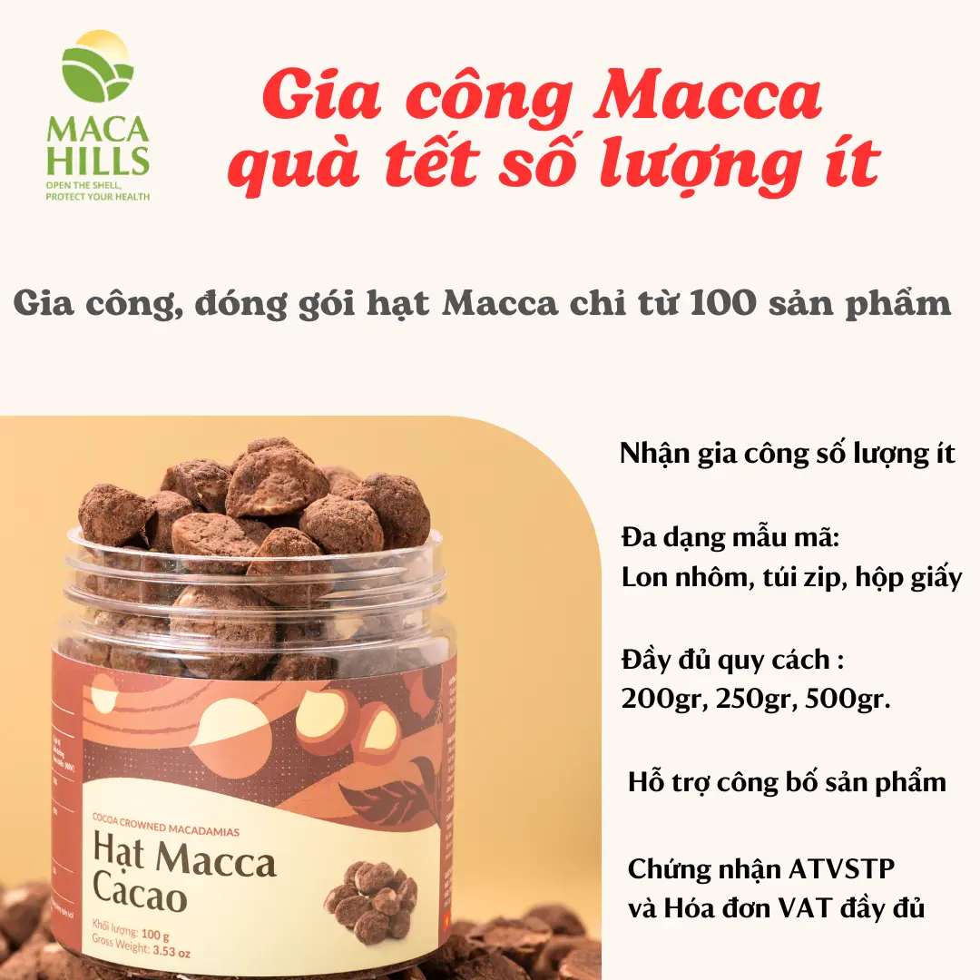 gia cong macca tam vi ca cao